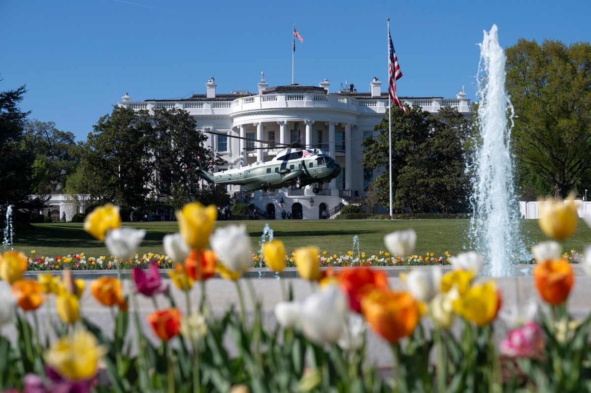 President Donald J. Trump boards Marine One on the South Lawn of the White House on Saturday, April 11, 2026, en route Joint Base Andrews for a trip to Miami, Florida. (Official White House Photo by Joyce N. Boghosian)