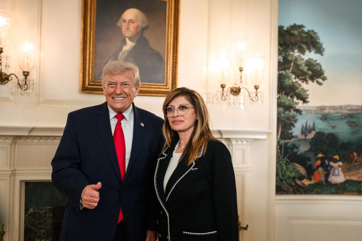 President Donald J. Trump participates in an interview with Fox’s Maria Bartiromo, Tuesday, April 14, 2026, in the Diplomatic Reception Room at the White House. (Official White House Photo by Joyce N. Boghosian)