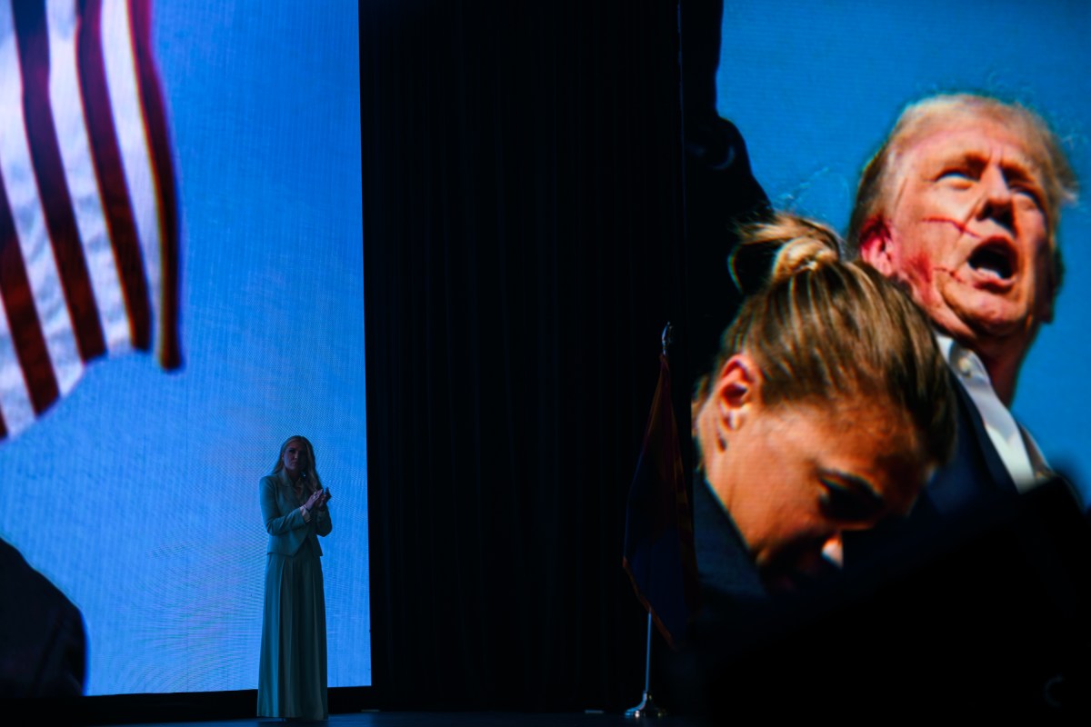 Turning Point USA CEO Erika Kirk delivers remarks at a Turning Point USA event at Dream City Church in Phoenix, Arizona on Friday, April 17, 2026. (Official White House Photo by Daniel Torok)