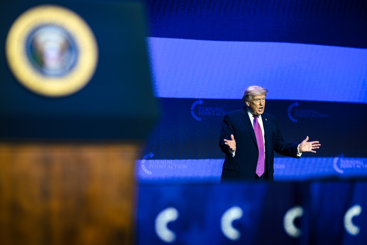 President Donald J. Trump arrives on stage to deliver remarks at a Turning Point USA event at Dream City Church in Phoenix, Arizona on Friday, April 17, 2026. (Official White House Photo by Daniel Torok)