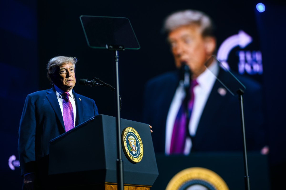 President Donald J. Trump delivers remarks at a Turning Point USA event at Dream City Church in Phoenix, Arizona on Friday, April 17, 2026. (Official White House Photo by Daniel Torok)