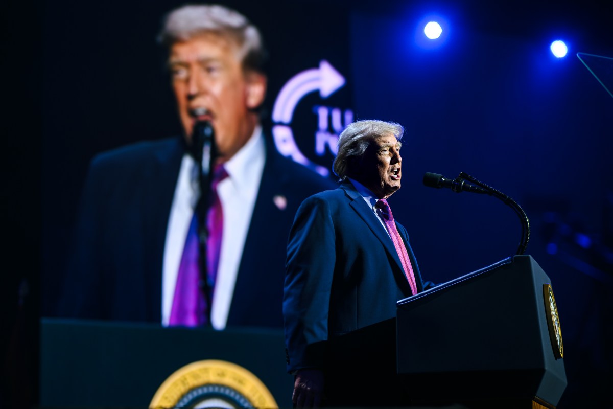 President Donald J. Trump delivers remarks at a Turning Point USA event at Dream City Church in Phoenix, Arizona on Friday, April 17, 2026. (Official White House Photo by Daniel Torok)
