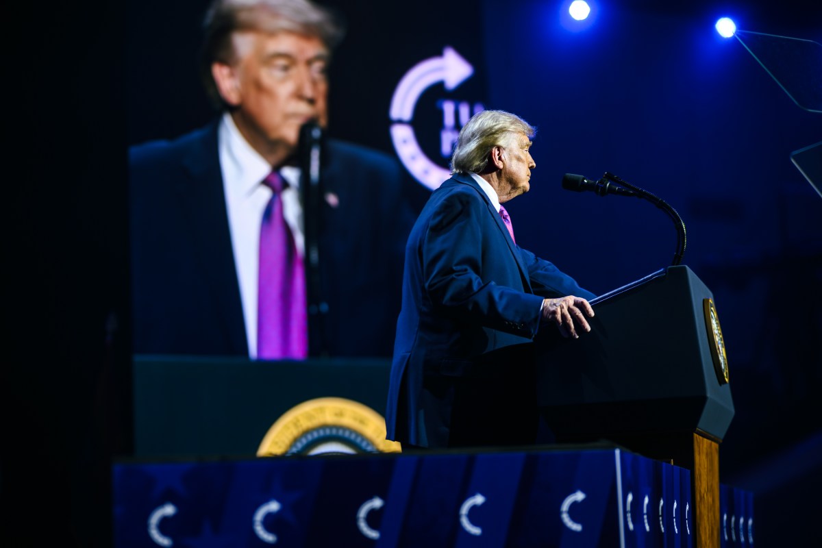 President Donald J. Trump delivers remarks at a Turning Point USA event at Dream City Church in Phoenix, Arizona on Friday, April 17, 2026. (Official White House Photo by Daniel Torok)