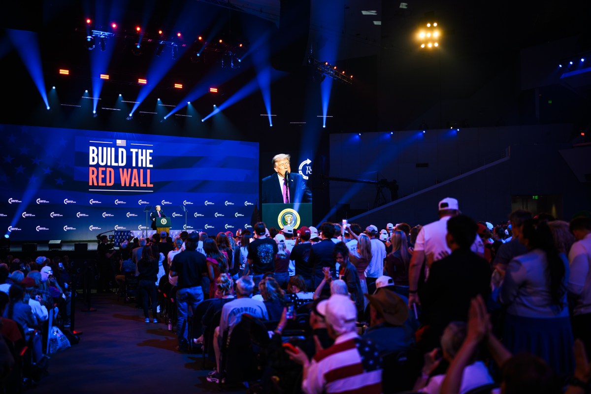 President Donald J. Trump delivers remarks at a Turning Point USA event at Dream City Church in Phoenix, Arizona on Friday, April 17, 2026. (Official White House Photo by Daniel Torok)
