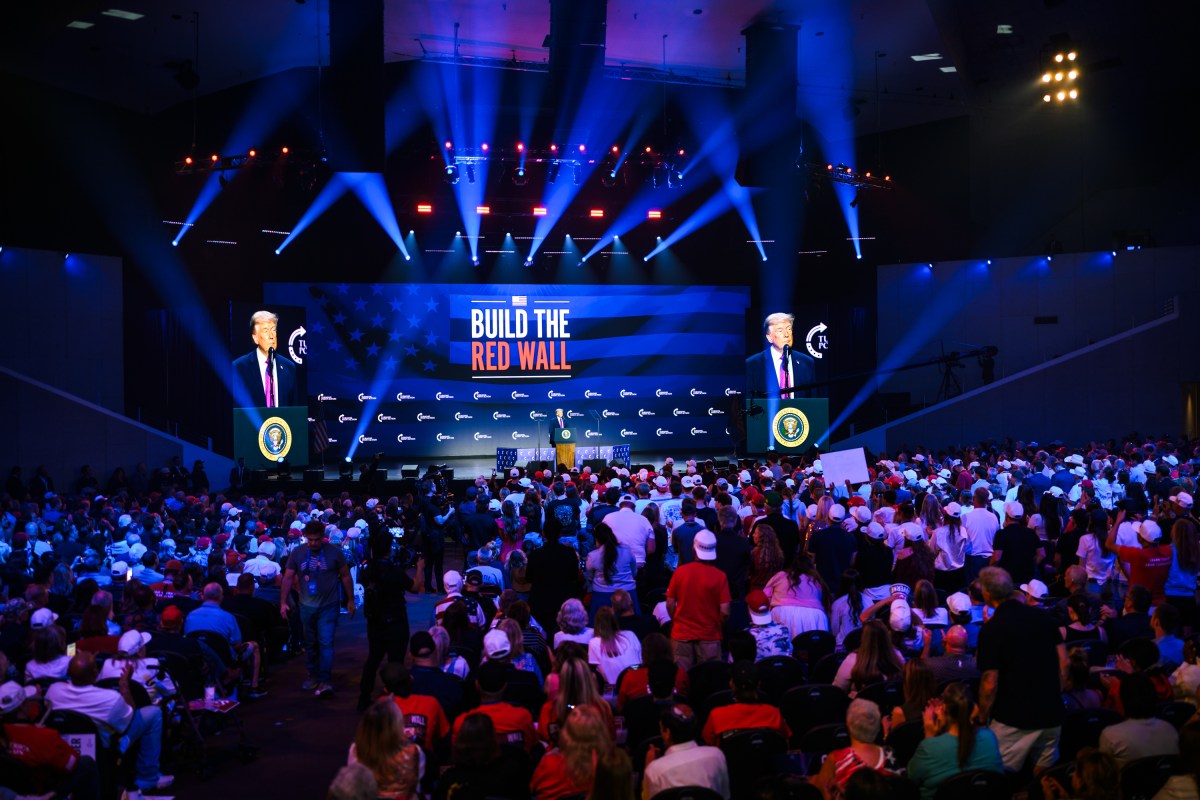 President Donald J. Trump delivers remarks at a Turning Point USA event at Dream City Church in Phoenix, Arizona on Friday, April 17, 2026. (Official White House Photo by Daniel Torok)