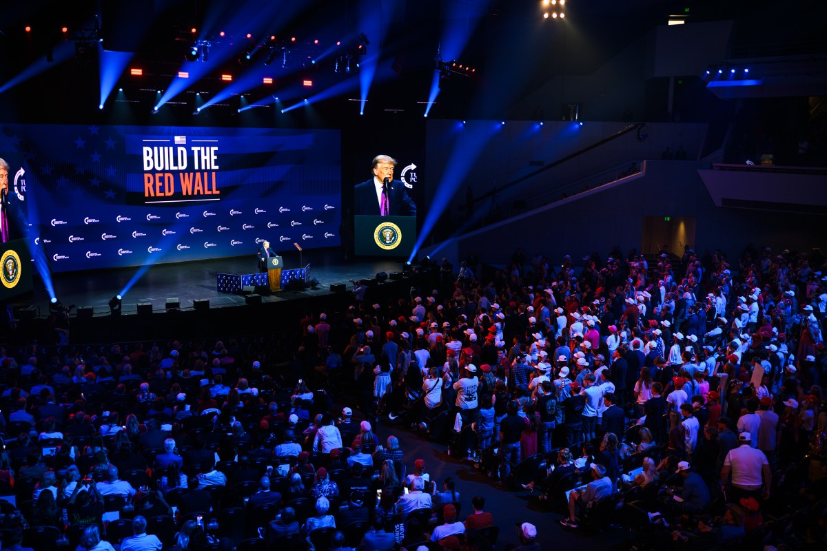 President Donald J. Trump delivers remarks at a Turning Point USA event at Dream City Church in Phoenix, Arizona on Friday, April 17, 2026. (Official White House Photo by Daniel Torok)