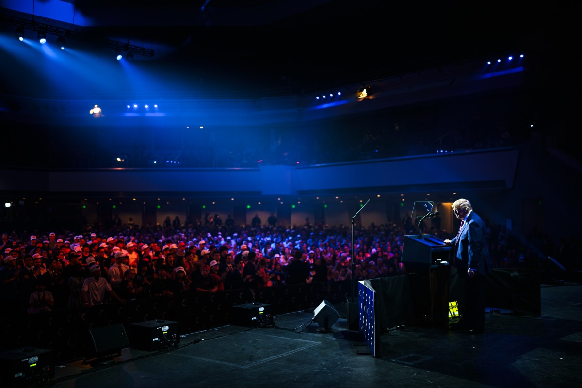 President Donald J. Trump delivers remarks at a Turning Point USA event at Dream City Church in Phoenix, Arizona on Friday, April 17, 2026. (Official White House Photo by Daniel Torok)
