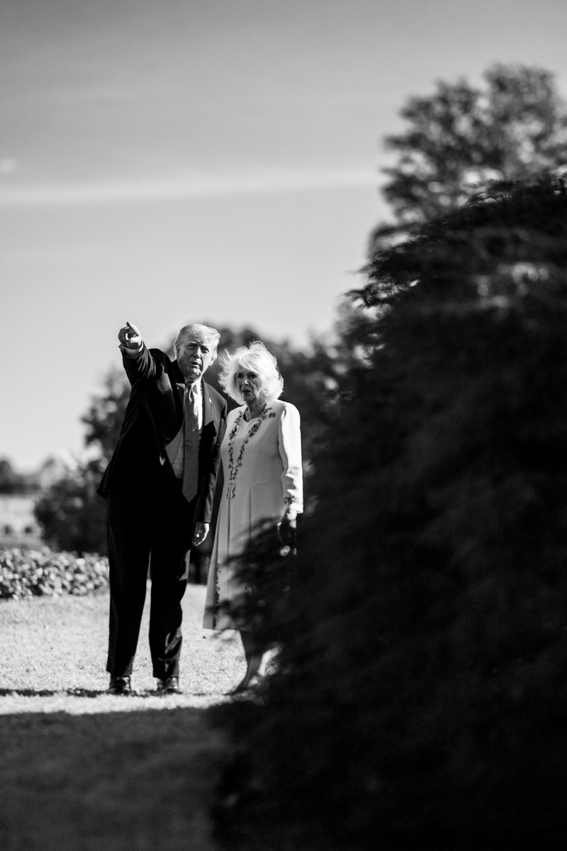 President Donald J. Trump, First Lady Melania Trump, escort King Charles III and Queen Camilla of the U.K. to their vehicles after visiting the White House beehives on the South Grounds, Monday, April 27, 2026. (Official White House Photo by Daniel Torok)