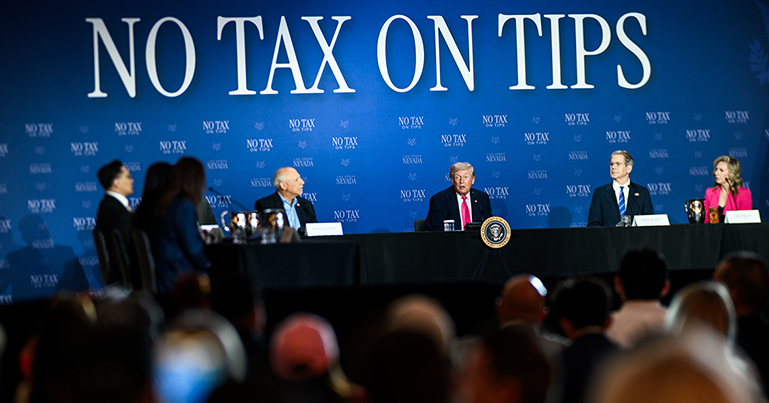 In Nevada, President Trump Celebrates No Tax on Tips — Delivering Real Money to Working Americans