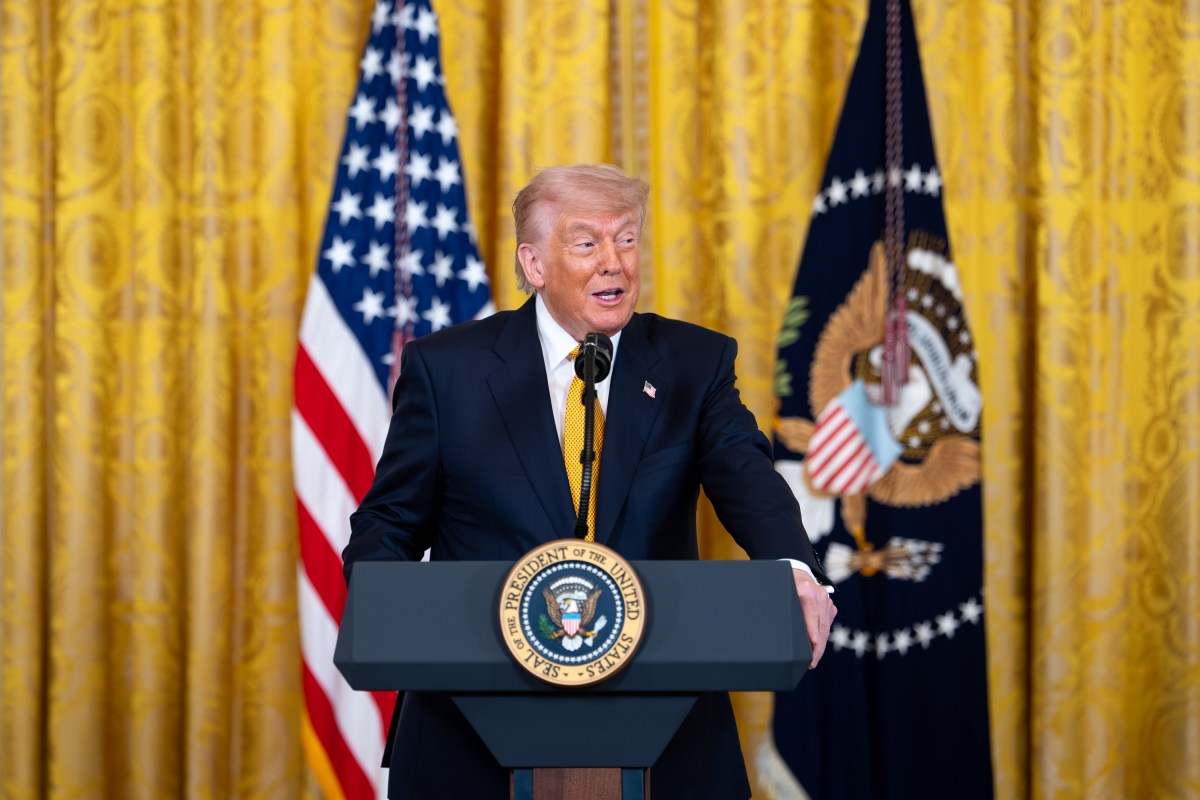 President Donald J. Trump delivers remarks at a Military Mothers’ Day event, Wednesday, May 6, 2026, in the East Room of the White House. (Official White House Photo by Andrea Hanks)