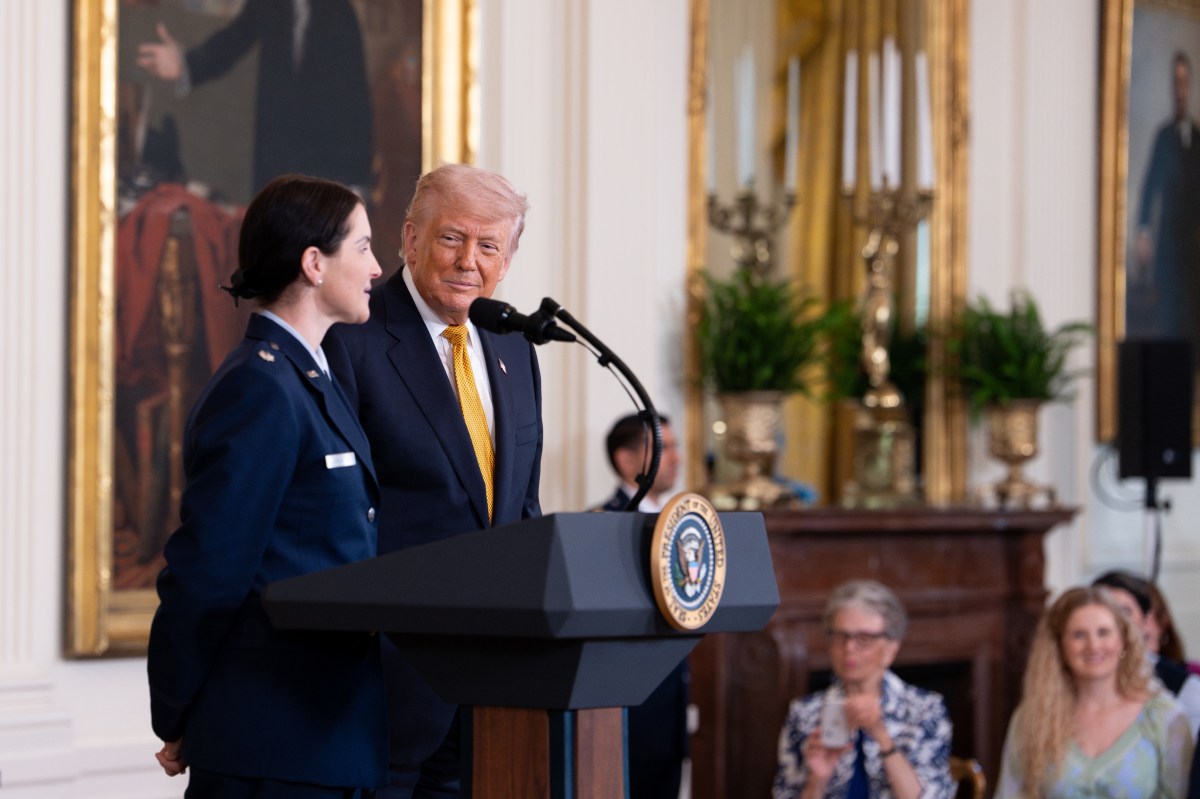 President Donald J. Trump delivers remarks at a Military Mothers’ Day event, Wednesday, May 6, 2026, in the East Room of the White House. (Official White House Photo by Andrea Hanks)
