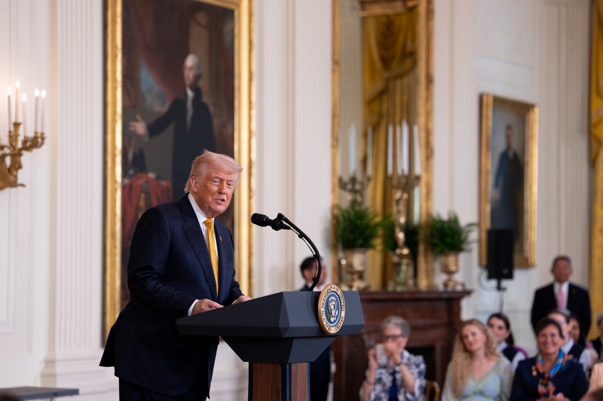 President Donald J. Trump delivers remarks at a Military Mothers’ Day event, Wednesday, May 6, 2026, in the East Room of the White House. (Official White House Photo by Andrea Hanks)
