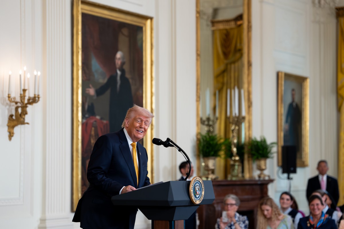 President Donald J. Trump delivers remarks at a Military Mothers’ Day event, Wednesday, May 6, 2026, in the East Room of the White House. (Official White House Photo by Andrea Hanks)