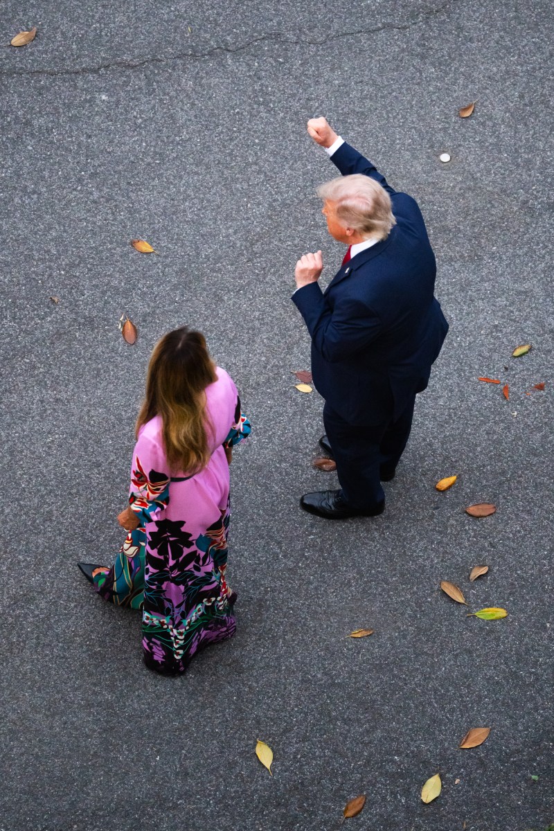 President Donald J. Trump and First Lady Melania Trump work the rope line at the Congressional Picnic on the South Lawn, Tuesday, May 19, 2026. (Official White House Photo by Cody Hendrix)