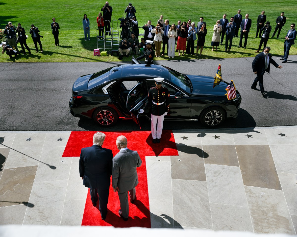 President Donald J. Trump and First Lay Melania Trump bid farewell to King Charles III and Queen Camilla at the conclusion of their official visit to the United States, Thursday, April 30, 2026, at the South Portico of the White House. (Official White House Photo by Daniel Torok)
