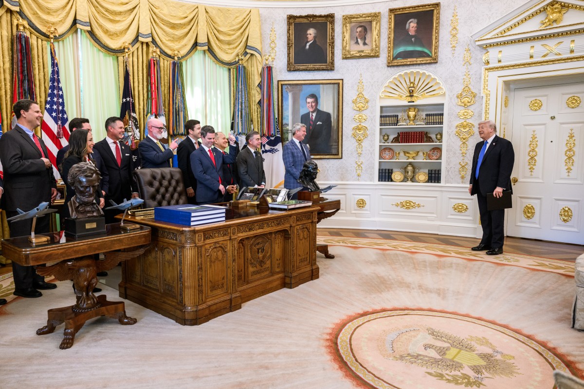 President Donald J. Trump speaks to a group of lawmakers before signing executive orders in the Oval Office, Thursday, April 30, 2026. (Official White House Photo by Joyce N. Boghosian)