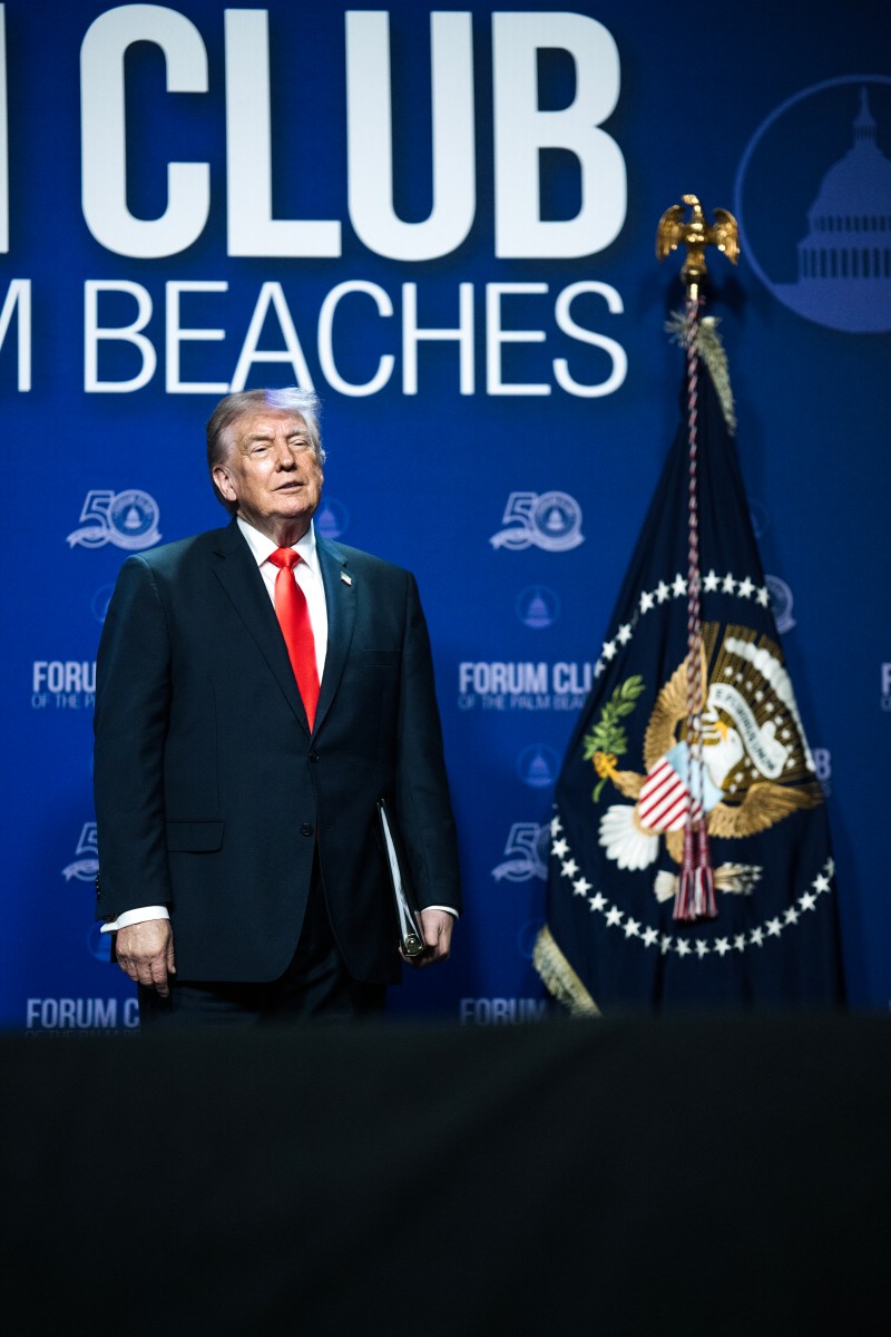 President Donald J. Trump attends a dinner for the Forum Club of the Palm Beaches, Friday, May 1, 2026, at the Raymond F. Kravis Center for the Performing Arts in West Palm Beach, Florida. (Official White House Photo by Daniel Torok).