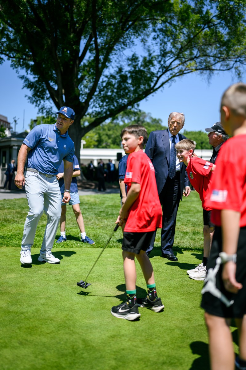 President Donald Trump attends a National Physical Fitness event, Tuesday, May 5, 2026 on the South Lawn of the White House. (Official White House Photo by Daniel Torok)