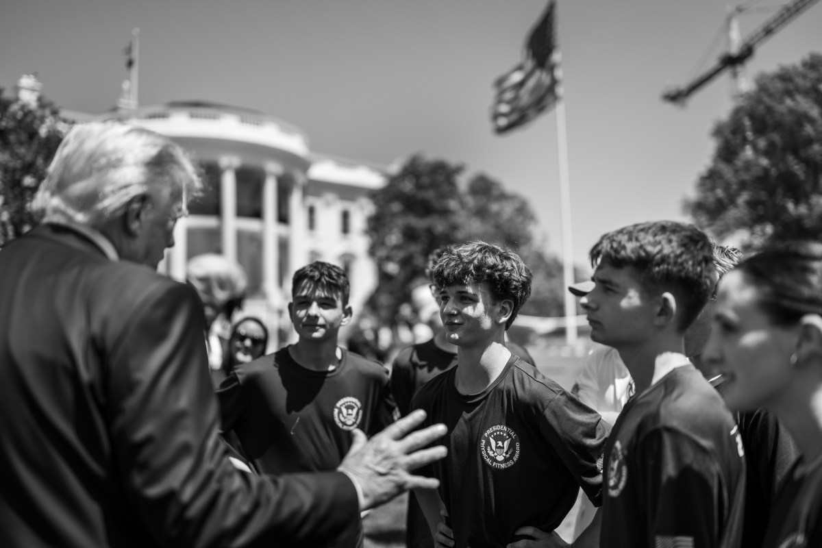 President Donald Trump attends a National Physical Fitness event, Tuesday, May 5, 2026 on the South Lawn of the White House. (Official White House Photo by Daniel Torok)