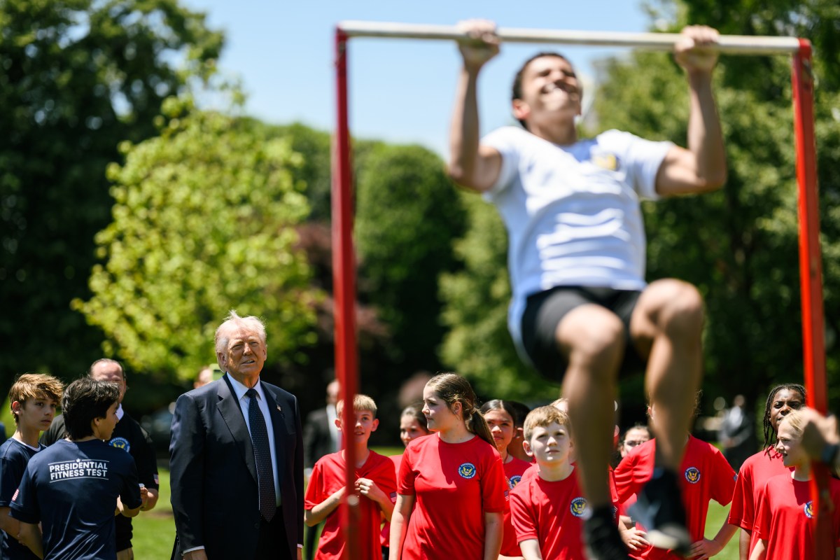 President Donald Trump attends a National Physical Fitness event, Tuesday, May 5, 2026 on the South Lawn of the White House. (Official White House Photo by Daniel Torok)