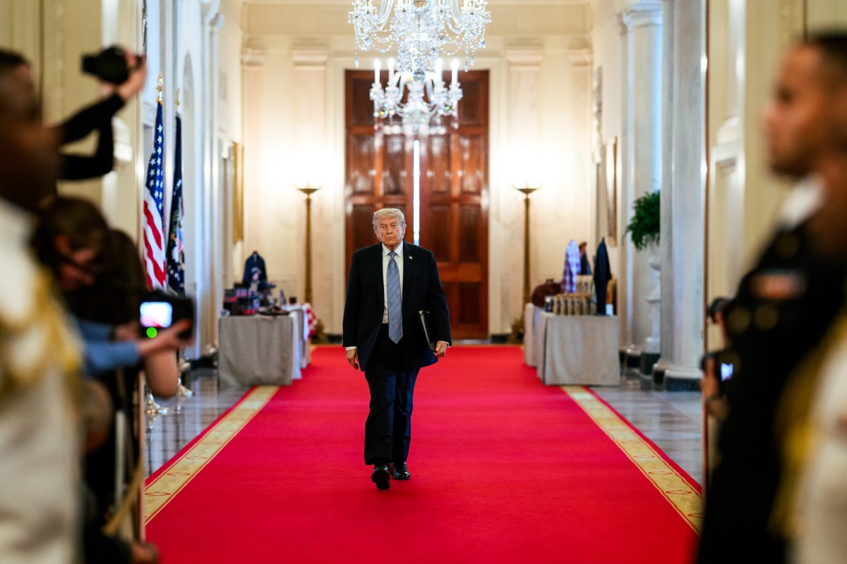 President Donald J. Trump arrives to the East Room for a Small Business Summit, Monday, May 4, 2026. (Official White House Photo by Molly Riley)