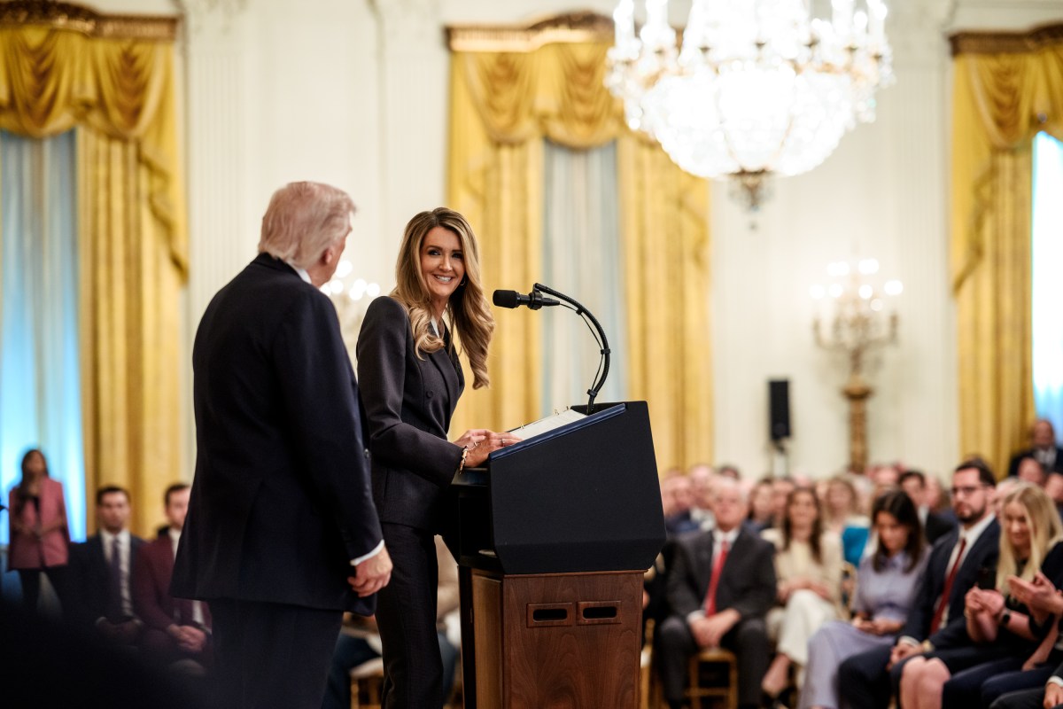 SBA Administrator Kelly Loeffler delivers remarks at a Small Business Summit in the East Room of the White House, Monday, May 4, 2026. (Official White House Photo by Molly Riley)