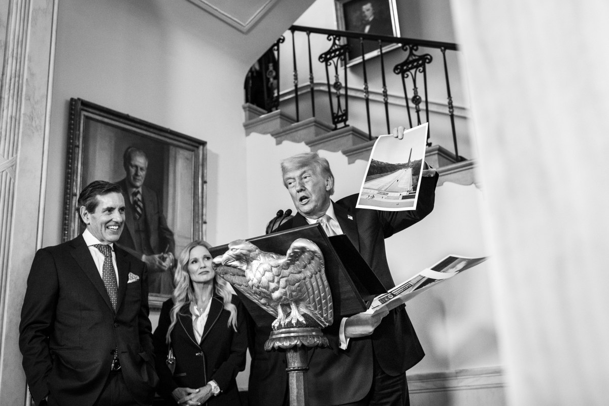 President Donald J. Trump delivers remarks during a reception on the State Floor for the Trust for the National Mall, Wednesday, May 6, 2026. (Official White House Photo by Joyce N. Boghosian)