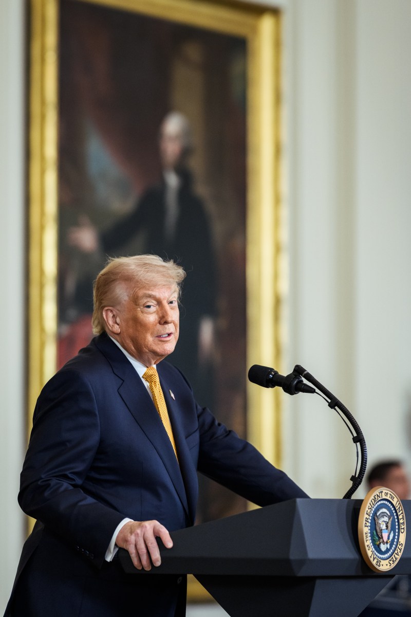 President Donald J. Trump delivers remarks at a Military Mothers’ Day event, Wednesday, May 6, 2026, in the East Room of the White House. (Official White House Photo by Molly Riley)