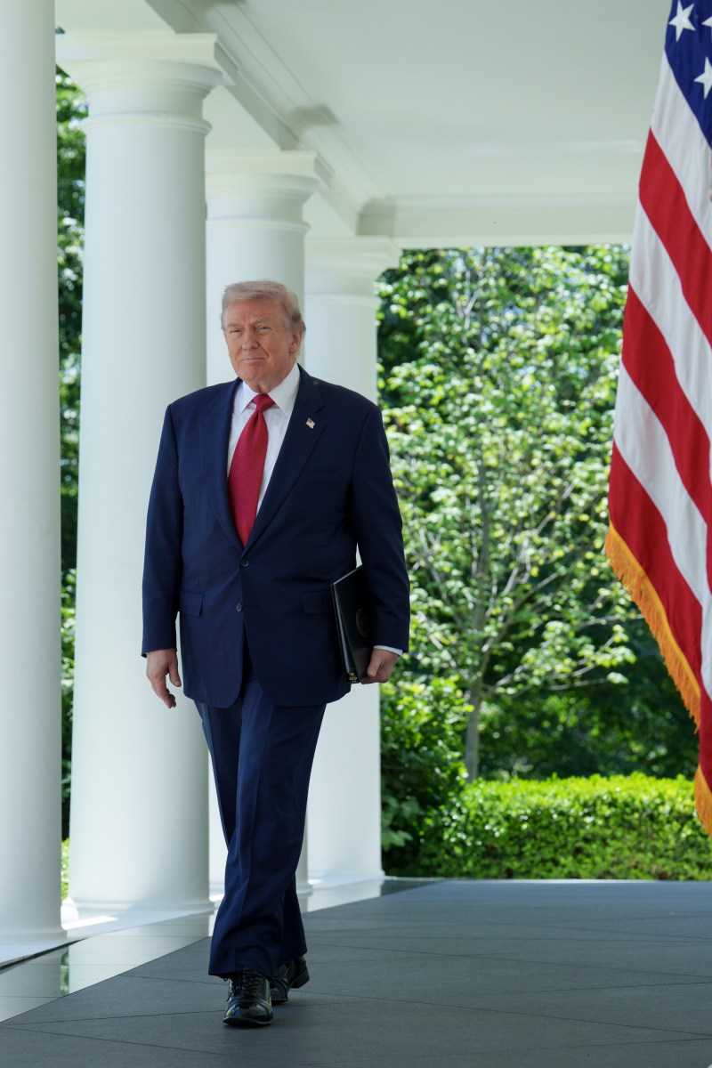 President Donald Trump hosts a Mothers Day luncheon in the Rose Garden at the White House, Friday, May 8, 2026. (Official White House Photo by Abe McNatt)