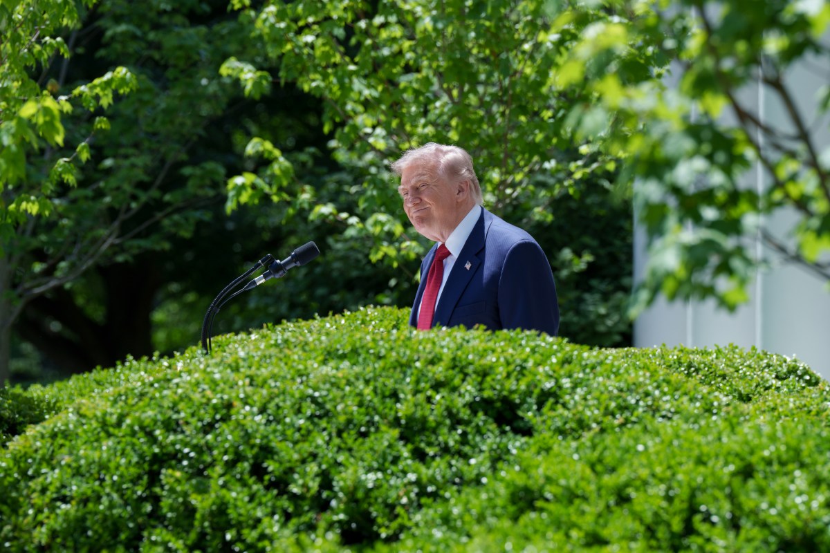 President Donald Trump hosts a Mothers Day luncheon in the Rose Garden at the White House, Friday, May 8, 2026. (Official White House Photo by Abe McNatt)