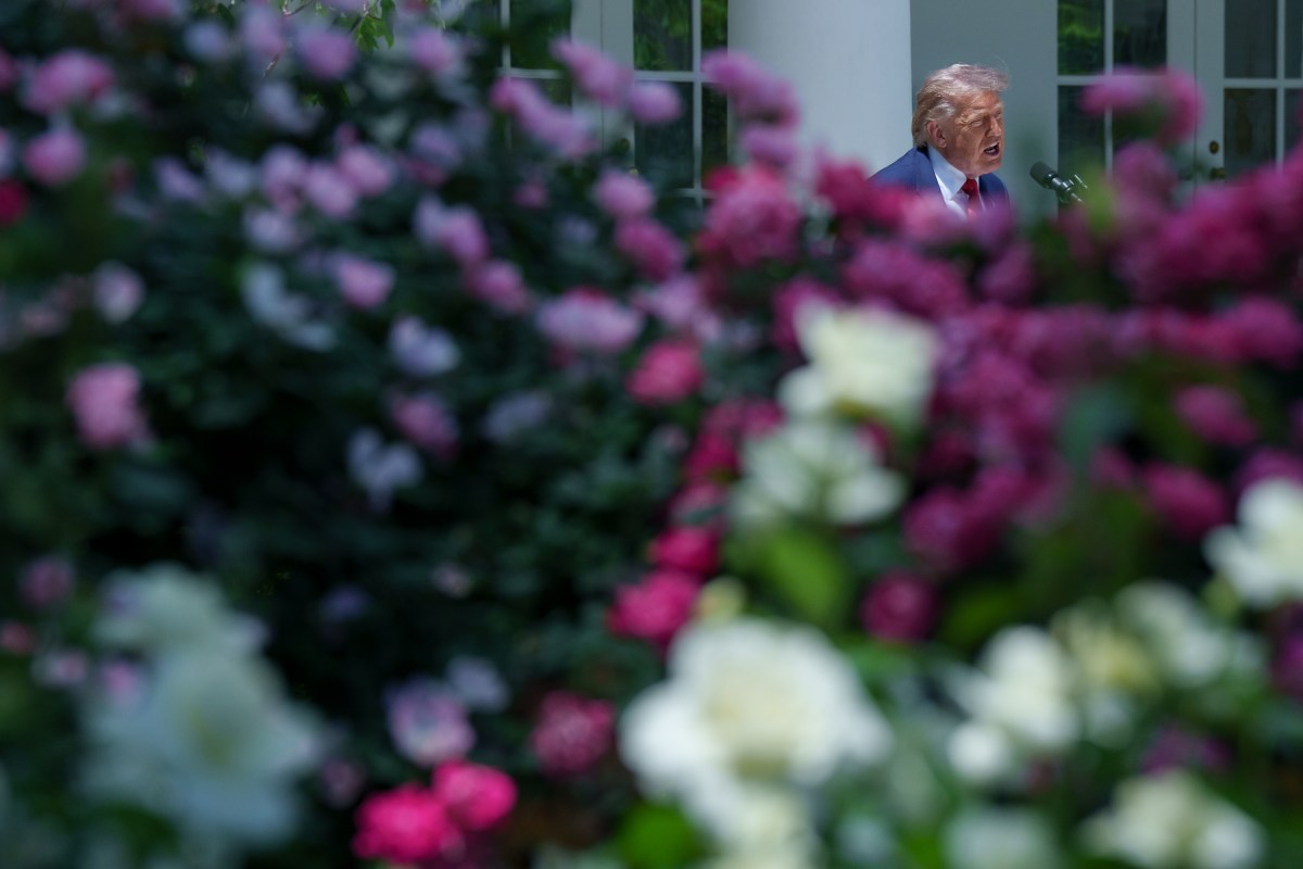President Donald Trump hosts a Mothers Day luncheon in the Rose Garden at the White House, Friday, May 8, 2026. (Official White House Photo by Abe McNatt)