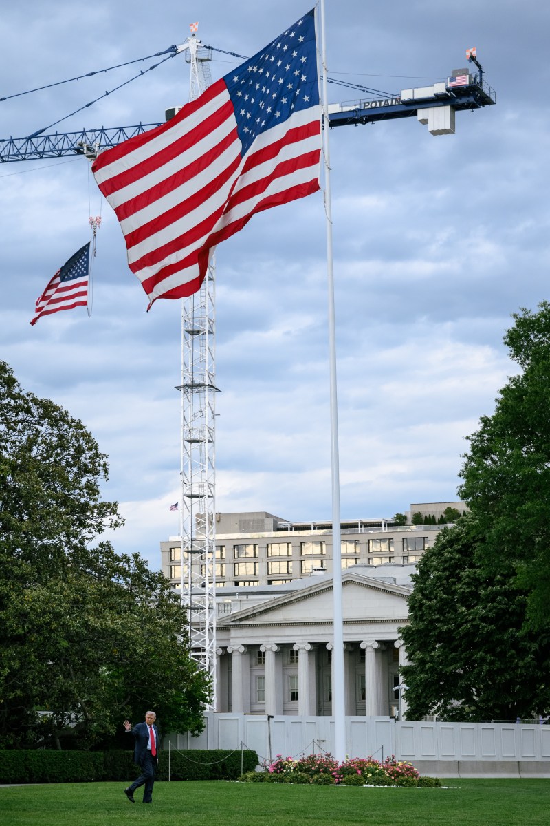 President Donald J. Trump boards Marine One on the South Lawn of the White House, Friday, May 8, 2026, en route Trump National Golf Club Washington D.C. in Sterling, Virginia. (Official White House Photo by Joyce N. Boghosian)