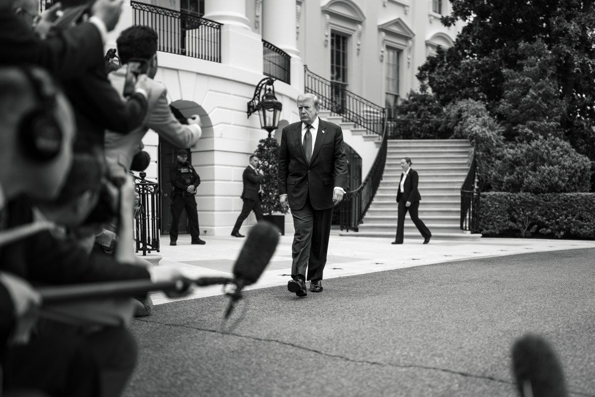 President Donald J. Trump boards Marine One on the South Lawn of the White House, Friday, May 8, 2026, en route Trump National Golf Club Washington D.C. in Sterling, Virginia. (Official White House Photo by Patrick B. Ruddy).