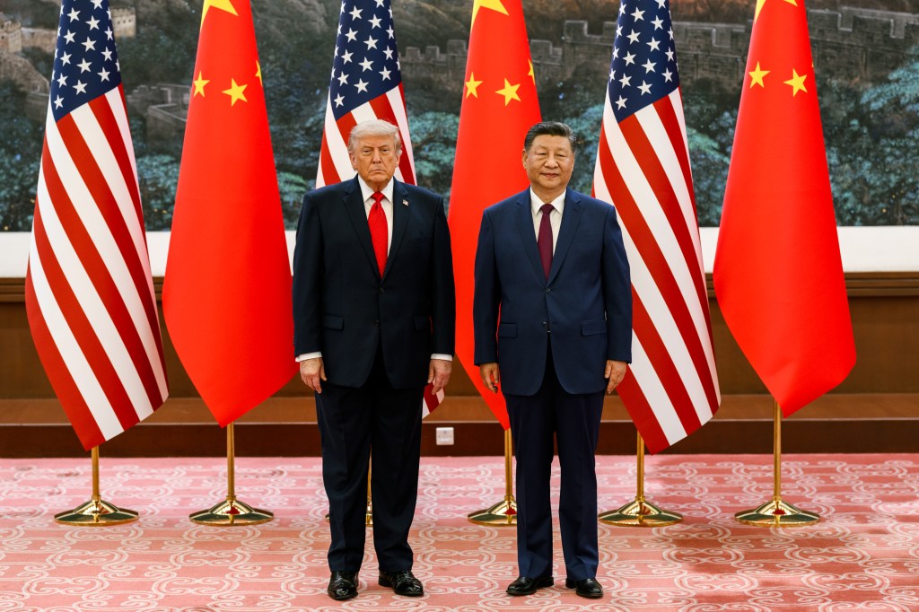 President Donald J. Trump participates in a welcome ceremony with President Xi Jinping of the People’s Republic of China, Thursday, May 14, 2026, at the Great Hall of the People in Beijing, China. (Official White House Photo by Daniel Torok)