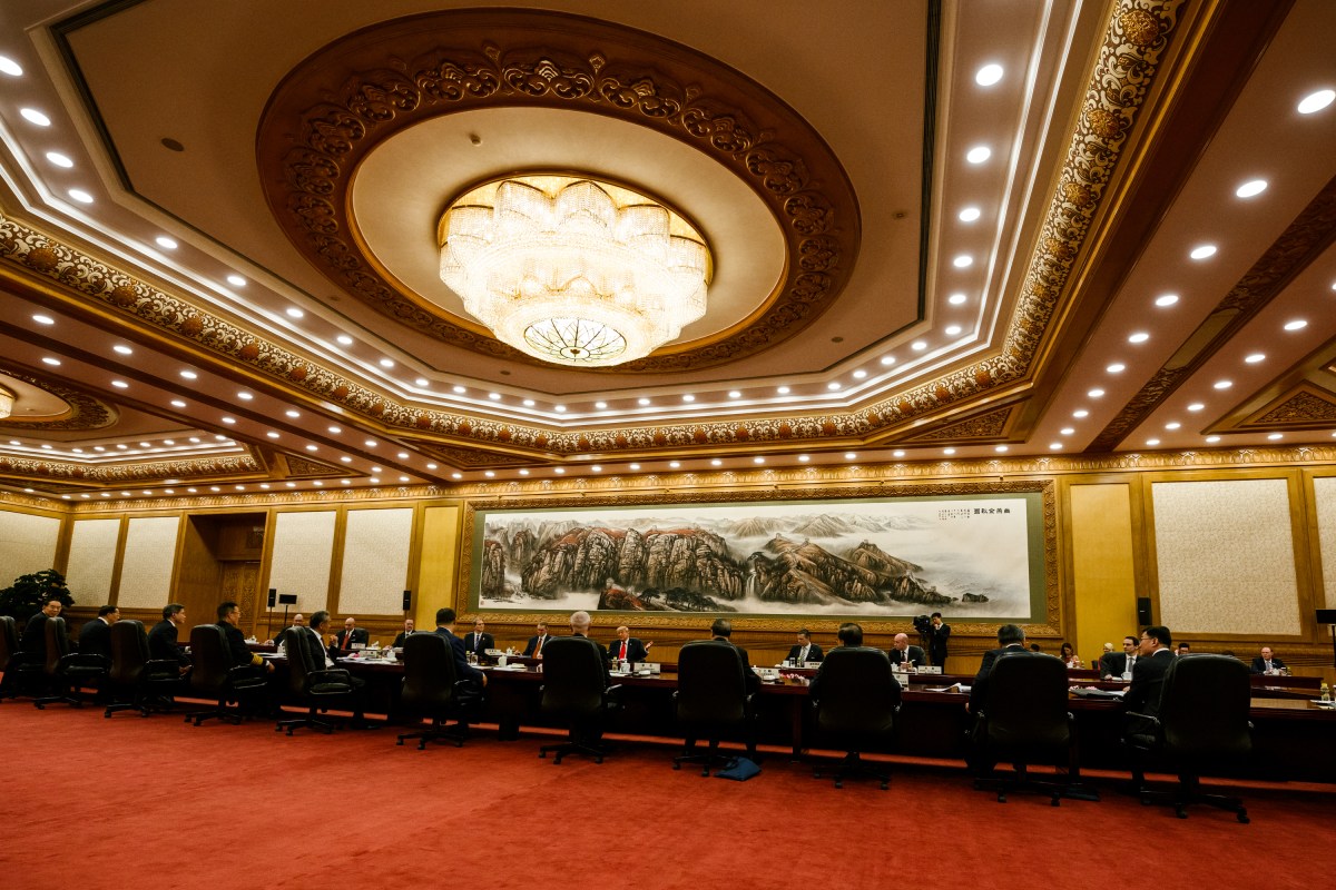 President Donald J. Trump participates in a bilateral meeting with President Xi Jinping of the People’s Republic of China, Thursday, May 14, 2026, in the Great Hall of the People in Beijing, China. (Official White House Photo by Daniel Torok)