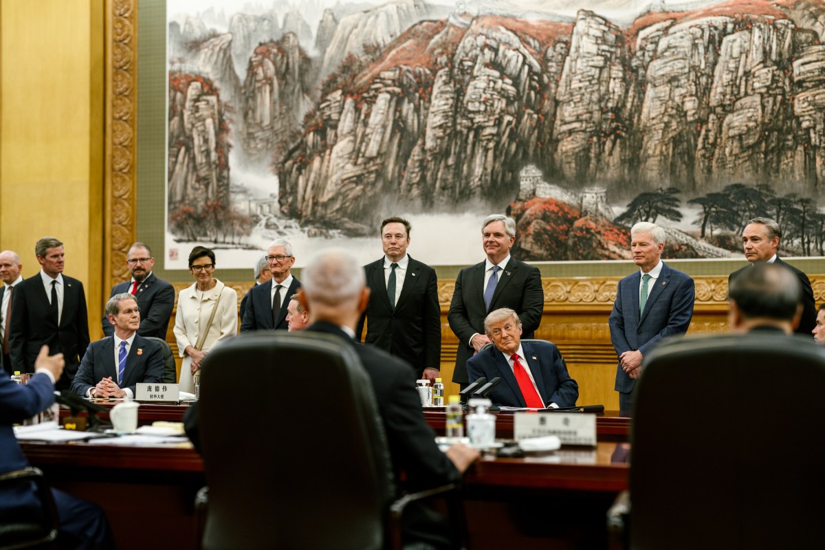President Donald J. Trump participates in a bilateral meeting with President Xi Jinping of the People’s Republic of China, Thursday, May 14, 2026, in the Great Hall of the People in Beijing, China. (Official White House Photo by Daniel Torok)