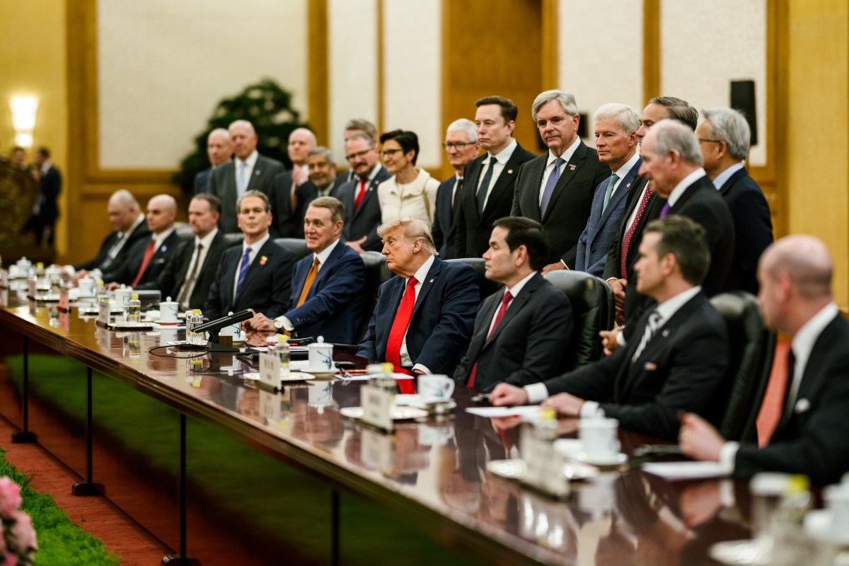 President Donald J. Trump participates in a bilateral meeting with President Xi Jinping of the People’s Republic of China, Thursday, May 14, 2026, in the Great Hall of the People in Beijing, China. (Official White House Photo by Daniel Torok)