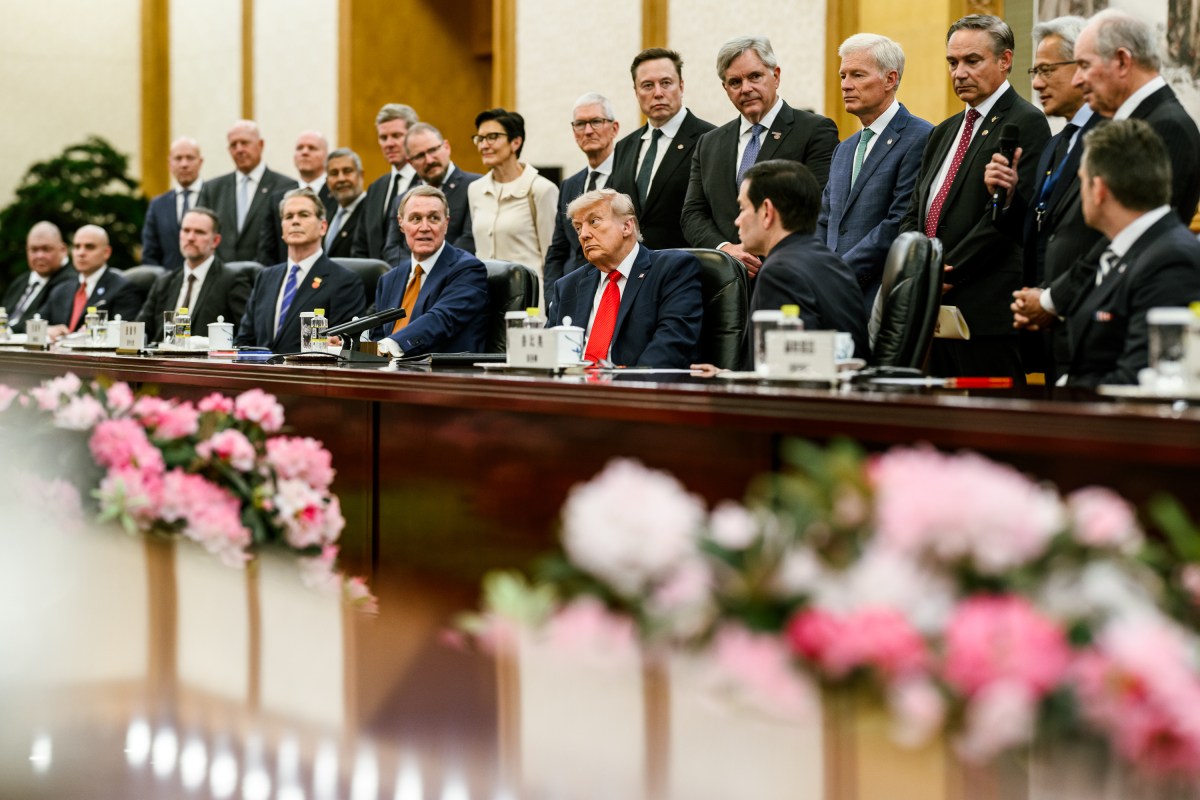 President Donald J. Trump participates in a bilateral meeting with President Xi Jinping of the People’s Republic of China, Thursday, May 14, 2026, in the Great Hall of the People in Beijing, China. (Official White House Photo by Daniel Torok)