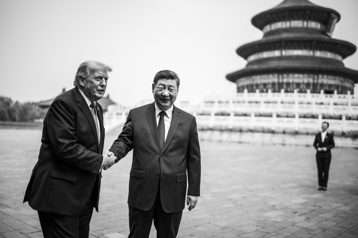 President Donald J. Trump tours the Hall of Prayer of Good Harvest with President Xi Jinping of the People’s Republic of China, Thursday, May 14, 2026, at the Temple of Heaven in Beijing. (Official White House Photo by Daniel Torok)