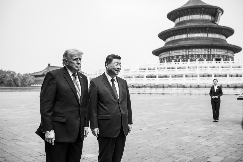 President Donald J. Trump tours the Hall of Prayer of Good Harvest with President Xi Jinping of the People’s Republic of China, Thursday, May 14, 2026, at the Temple of Heaven in Beijing. (Official White House Photo by Daniel Torok)
