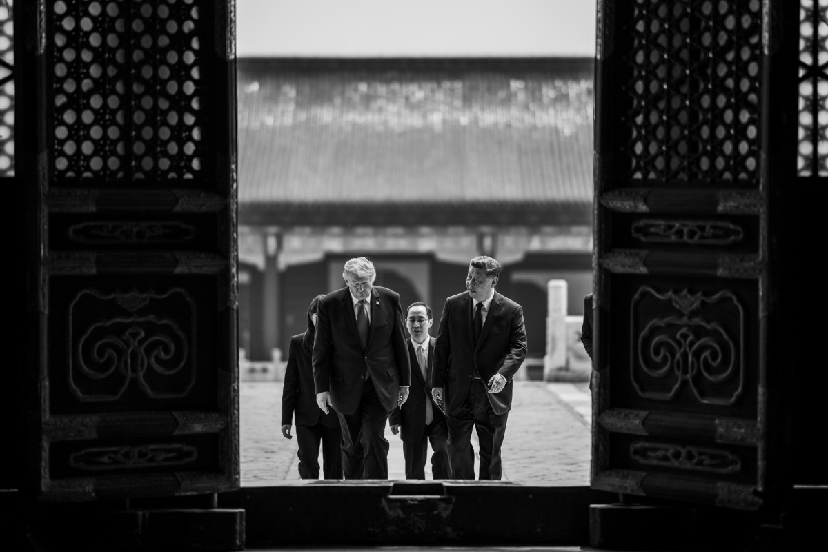 President Donald J. Trump tours the Hall of Prayer of Good Harvest with President Xi Jinping of the People’s Republic of China, Thursday, May 14, 2026, at the Temple of Heaven in Beijing. (Official White House Photo by Daniel Torok)