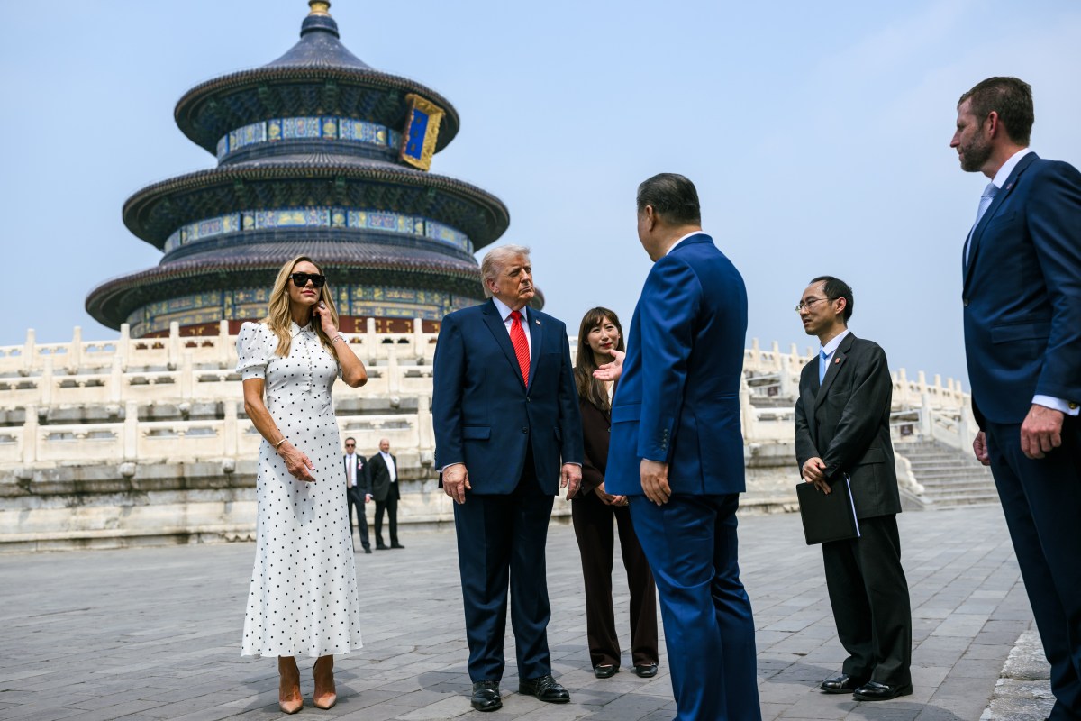 President Donald J. Trump tours the Hall of Prayer of Good Harvest with President Xi Jinping of the People’s Republic of China, Thursday, May 14, 2026, at the Temple of Heaven in Beijing. (Official White House Photo by Daniel Torok)