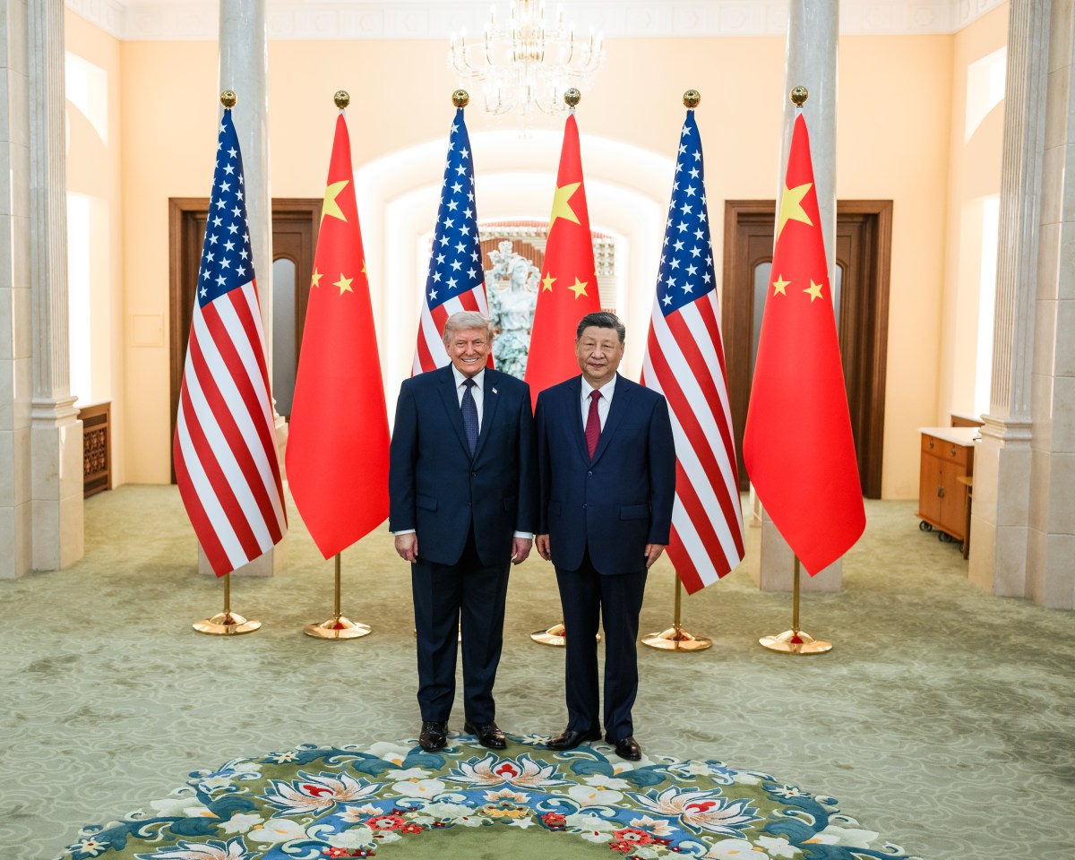 President Donald J. Trump poses for photos before a State Banquet with President Xi Jinping of the People’s Republic of China, Thursday, May 14, 2026, in the Great Hall of the People in Beijing, China. (Official White House Photo by Daniel Torok)