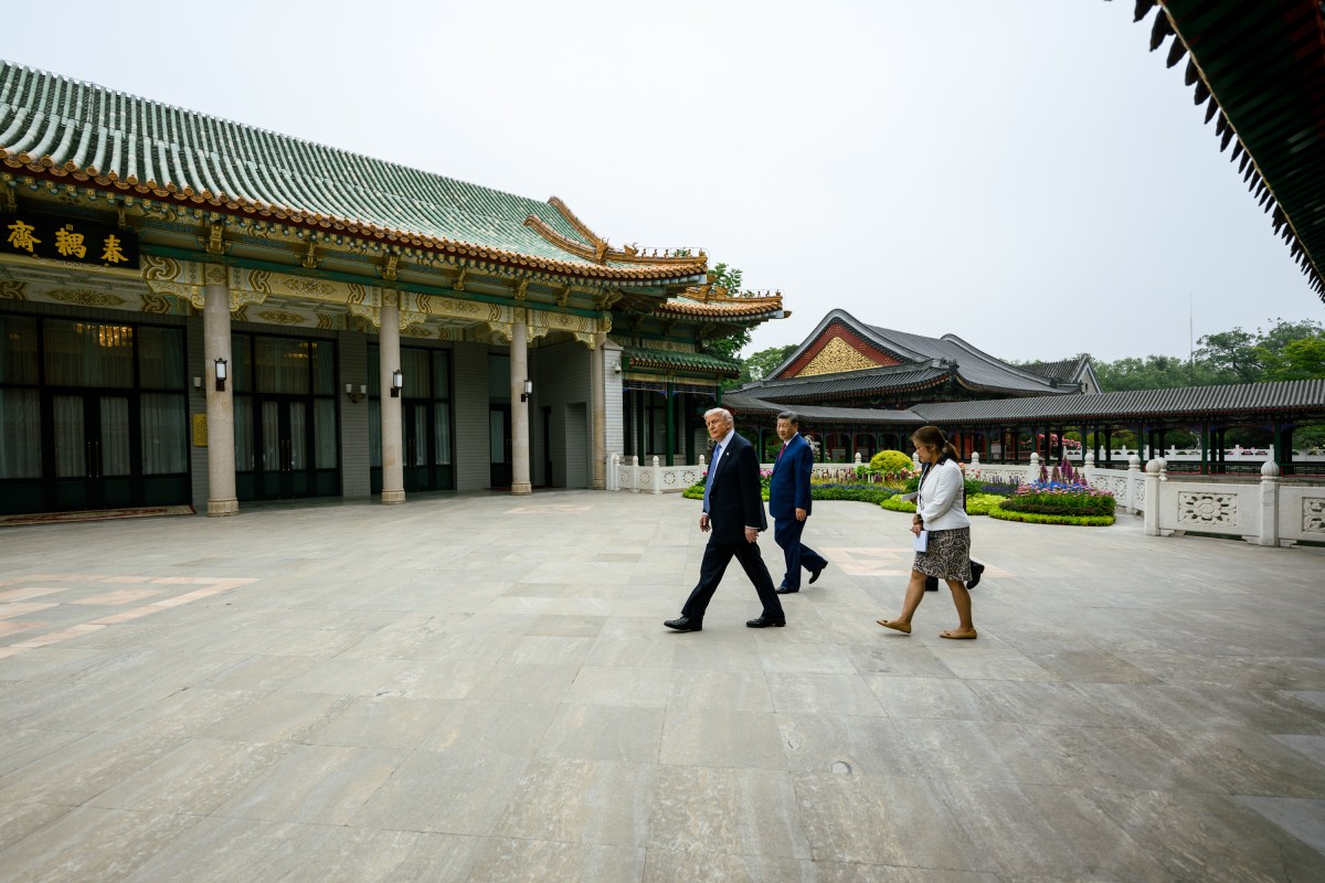 President Donald J. Trump and President Xi Jinping of the People’s Republic of China tour Zhongnanhai in Beijing, China, Friday, May 15, 2026. (Official White House Photo by Daniel Torok)