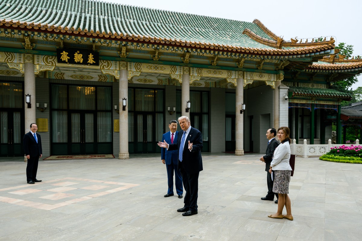 President Donald J. Trump and President Xi Jinping of the People’s Republic of China tour Zhongnanhai in Beijing, China, Friday, May 15, 2026. (Official White House Photo by Daniel Torok)