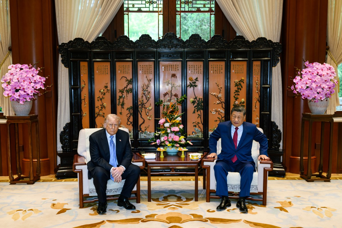 President Donald J. Trump participates in a bilateral tea with President Xi Jinping of the People’s Republic of China, Thursday, Friday, May 15, 2026, at Zhongnanhai in Beijing, China. (Official White House Photo by Daniel Torok)