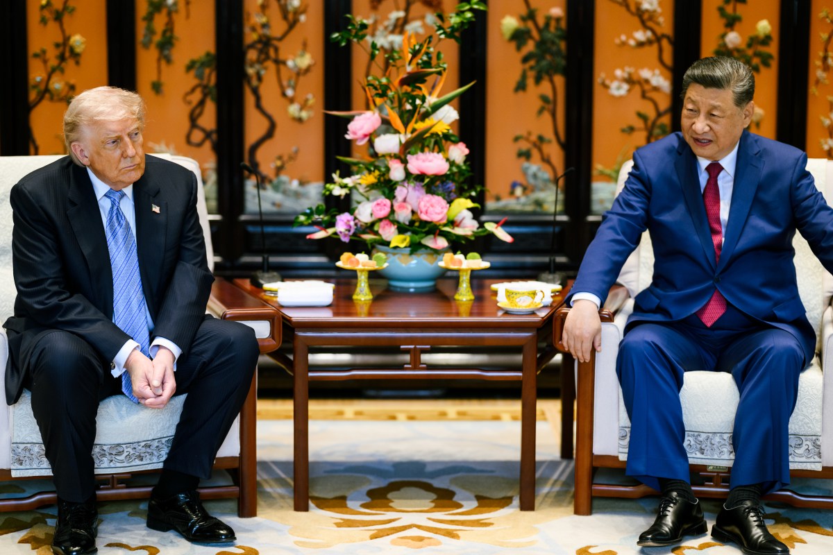 President Donald J. Trump participates in a bilateral tea with President Xi Jinping of the People’s Republic of China, Thursday, Friday, May 15, 2026, at Zhongnanhai in Beijing, China. (Official White House Photo by Daniel Torok)