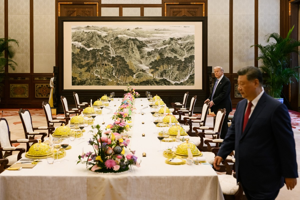 President Donald J. Trump participates in a bilateral working lunch with President Xi Jinping of the People’s Republic of China, Friday, May 15, 2026, at Zhongnanhai in Beijing, China. (Official White House Photo by Daniel Torok)