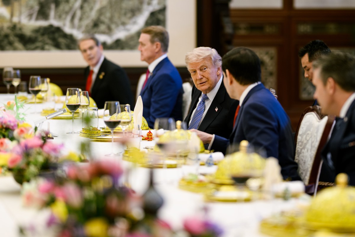 President Donald J. Trump participates in a bilateral working lunch with President Xi Jinping of the People’s Republic of China, Friday, May 15, 2026, at Zhongnanhai in Beijing, China. (Official White House Photo by Daniel Torok)