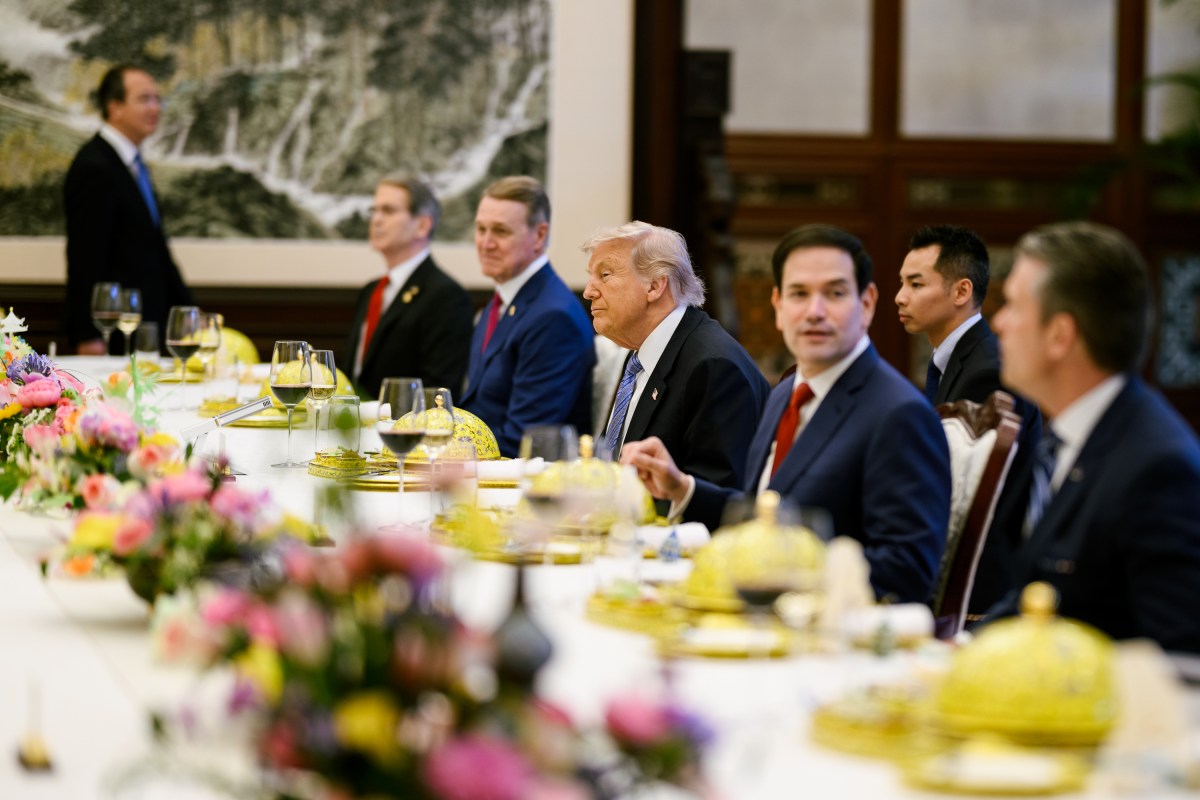 President Donald J. Trump participates in a bilateral working lunch with President Xi Jinping of the People’s Republic of China, Friday, May 15, 2026, at Zhongnanhai in Beijing, China. (Official White House Photo by Daniel Torok)